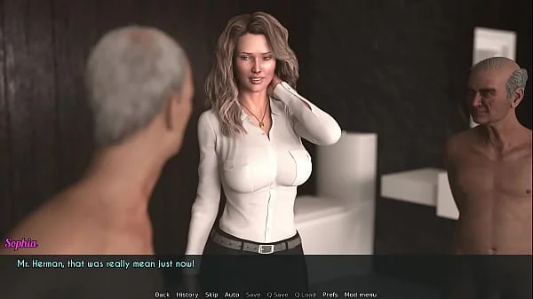 A Wife And StepMother (AWAM) #19a - Washing old Gents - 3D game, HD porn, 1080p