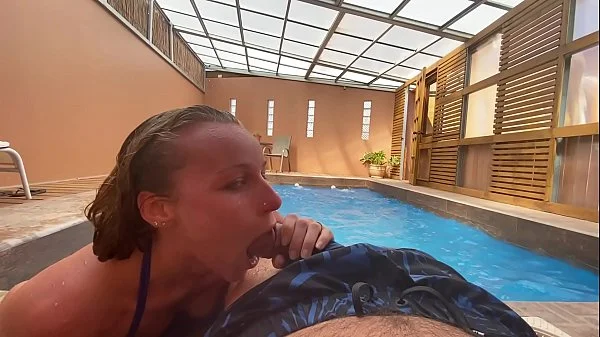 HOLIDAY CREAMPIE- I'm excited to get cought fucking around the hotel pool